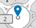 Placemark Blue placemark on a map