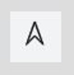 Compass needle/reset map orientation button Compass needle to determine the orientation of the map and button to reset map orientation